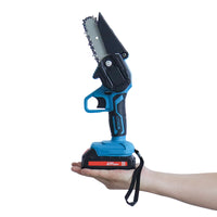 Mini Fierăstrău cu Lanț 10cm pe Baterie